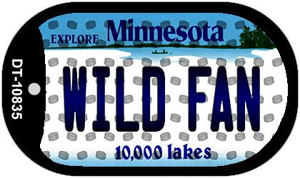 Wild Fan Minnesota Novelty Metal Dog Tag Necklace DT-10835