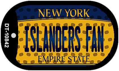 Islanders Fan New York Novelty Metal Dog Tag Necklace DT-10842