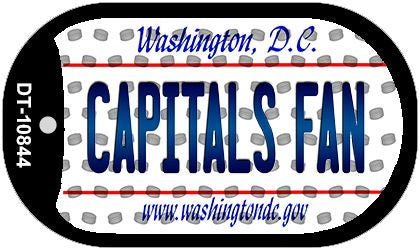 Capitals Fan Washington DC Novelty Metal Dog Tag Necklace DT-10844