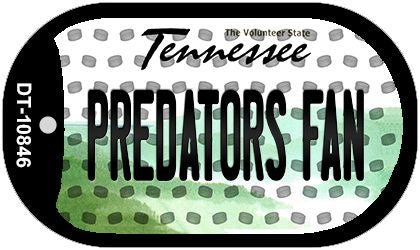 Predators Fan Tennessee Novelty Metal Dog Tag Necklace DT-10846