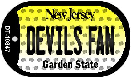 Devils Fan New Jersey Novelty Metal Dog Tag Necklace DT-10847
