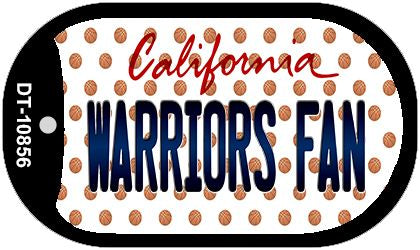 Warriors Fan California Novelty Metal Dog Tag Necklace DT-10856