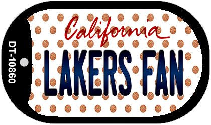 Lakers Fan California Novelty Metal Dog Tag Necklace DT-10860