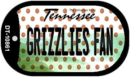 Grizzlies Fan Tennessee Novelty Metal Dog Tag Necklace DT-10861