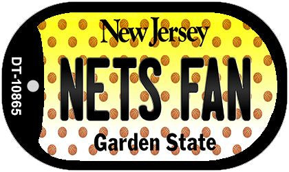 Nets Fan New Jersey Novelty Metal Dog Tag Necklace DT-10865