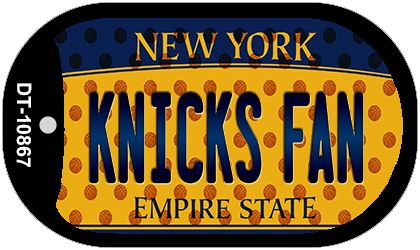 Knicks Fan New York Novelty Metal Dog Tag Necklace DT-10867