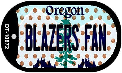 Blazers Fan Oregon Novelty Metal Dog Tag Necklace DT-10872