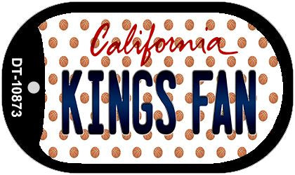 Kings Fan California Novelty Metal Dog Tag Necklace DT-10873