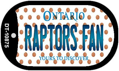 Raptors Fan Ontario Novelty Metal Dog Tag Necklace DT-10875