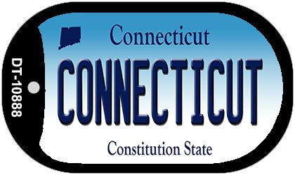 Connecticut Novelty Metal Dog Tag Necklace DT-10888