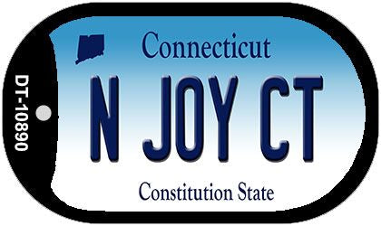 N Joy CT Connecticut Novelty Metal Dog Tag Necklace DT-10890