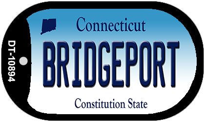 Bridgeport Connecticut Novelty Metal Dog Tag Necklace DT-10894