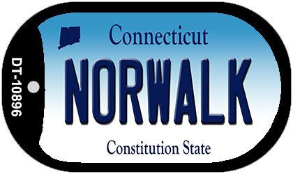 Norwalk Connecticut Novelty Metal Dog Tag Necklace DT-10896