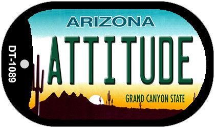 Attitude Arizona Novelty Metal Dog Tag Necklace DT-1089