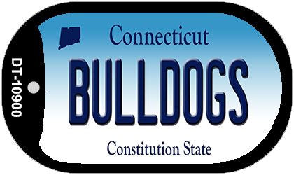Bulldogs Connecticut Novelty Metal Dog Tag Necklace DT-10900