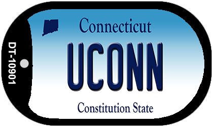 Uconn Connecticut Novelty Metal Dog Tag Necklace DT-10901