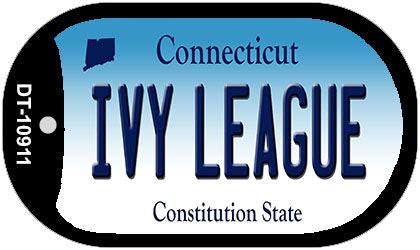 Ivy League Connecticut Novelty Metal Dog Tag Necklace DT-10911