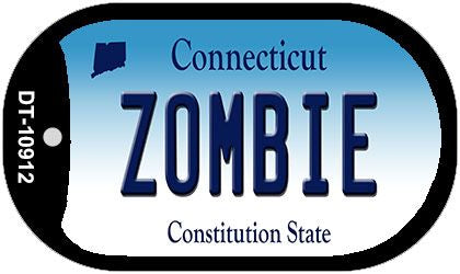 Zombie Connecticut Novelty Metal Dog Tag Necklace DT-10912