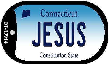 Jesus Connecticut Novelty Metal Dog Tag Necklace DT-10914