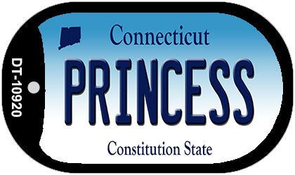 Princess Connecticut Novelty Metal Dog Tag Necklace DT-10920