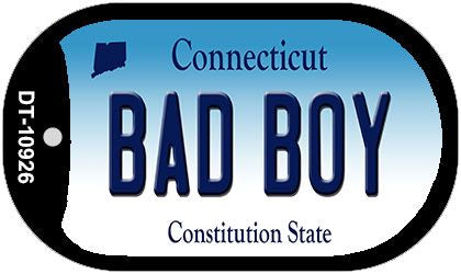 Bad Boy Connecticut Novelty Metal Dog Tag Necklace DT-10926