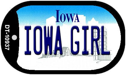 Iowa Girl Iowa Novelty Metal Dog Tag Necklace DT-10937