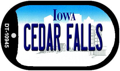 Cedar Falls Iowa Novelty Metal Dog Tag Necklace DT-10945