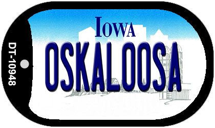 Oskaloosa Iowa Novelty Metal Dog Tag Necklace DT-10948