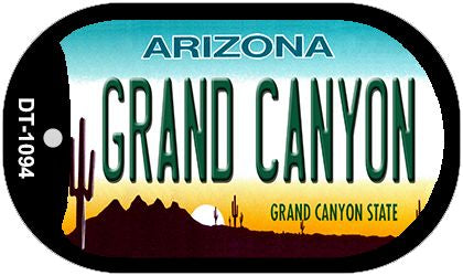 Grand Canyon Arizona Novelty Metal Dog Tag Necklace DT-1094