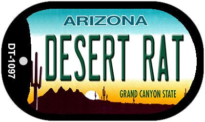 Desert Rat Arizona Novelty Metal Dog Tag Necklace DT-1097