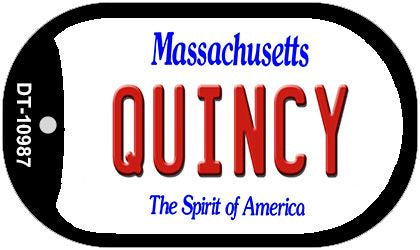 Quincy Massachusetts Novelty Metal Dog Tag Necklace DT-10987