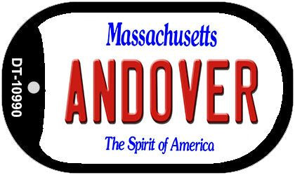 Andover Massachusetts Novelty Metal Dog Tag Necklace DT-10990