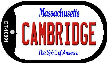 Cambridge Massachusetts Novelty Metal Dog Tag Necklace DT-10991