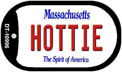 Hottie Massachusetts Novelty Metal Dog Tag Necklace DT-10996