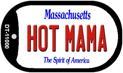 Hot Mama Massachusetts Novelty Metal Dog Tag Necklace DT-11000