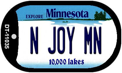 N Joy MN Minnesota Novelty Metal Dog Tag Necklace DT-11035