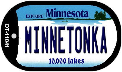 Minnetonka Minnesota Novelty Metal Dog Tag Necklace DT-11041