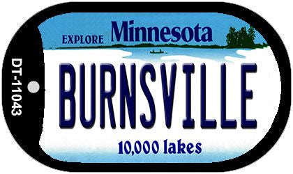 Burnsville Minnesota Novelty Metal Dog Tag Necklace DT-11043