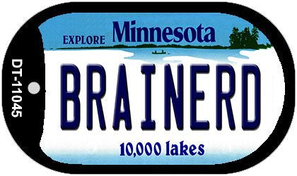 Brainerd Minnesota Novelty Metal Dog Tag Necklace DT-11045