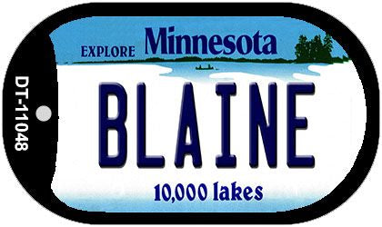 Blaine Minnesota Novelty Metal Dog Tag Necklace DT-11048