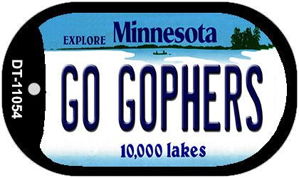 Go Gophers Minnesota Novelty Metal Dog Tag Necklace DT-11054