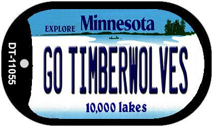 Go Timberwolves Minnesota Novelty Metal Dog Tag Necklace DT-11055