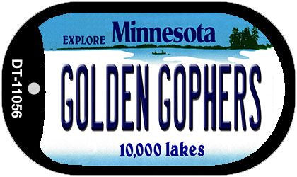 Golden Gophers Minnesota Novelty Metal Dog Tag Necklace DT-11056