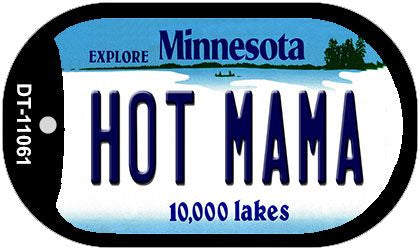 Hot Mama Minnesota Novelty Metal Dog Tag Necklace DT-11061