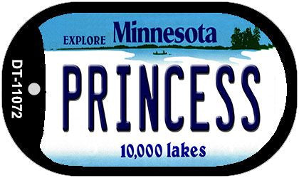 Princess Minnesota Novelty Metal Dog Tag Necklace DT-11072