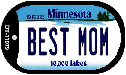 Best Mom Minnesota Novelty Metal Dog Tag Necklace DT-11079