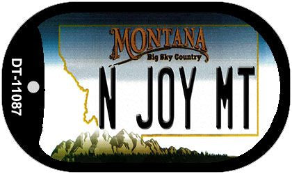 N Joy MT Montana Novelty Metal Dog Tag Necklace DT-11087