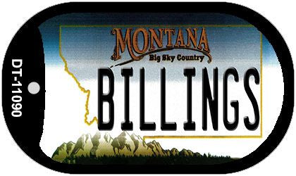 Billings Montana Novelty Metal Dog Tag Necklace DT-11090