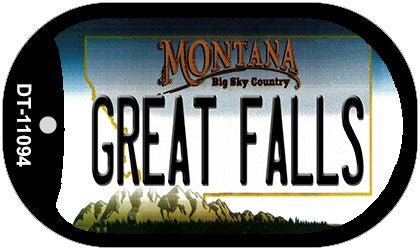 Great Falls Montana Novelty Metal Dog Tag Necklace DT-11094