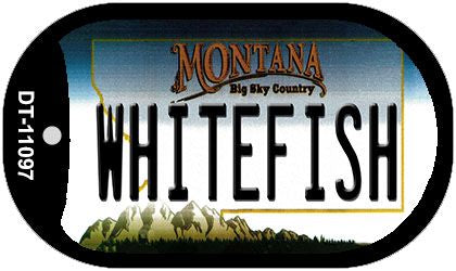 Whitefish Montana Novelty Metal Dog Tag Necklace DT-11097